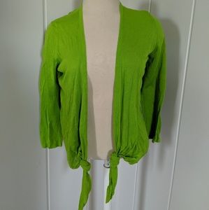 Lime green cardigan